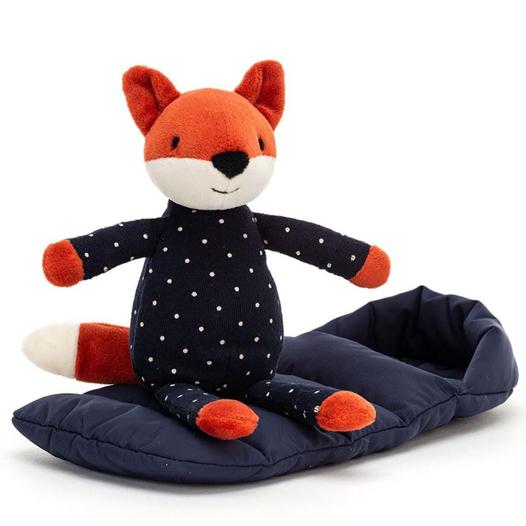 Jellycat: przytulanka lisek w śpiworku Snuggler Fox 23 cm - Noski Noski