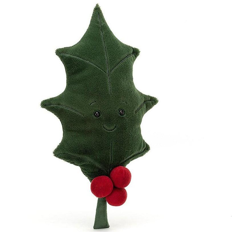 Jellycat: przytulanka listek ostrokrzewu Woodland Holly Leaf 35 cm - Noski Noski