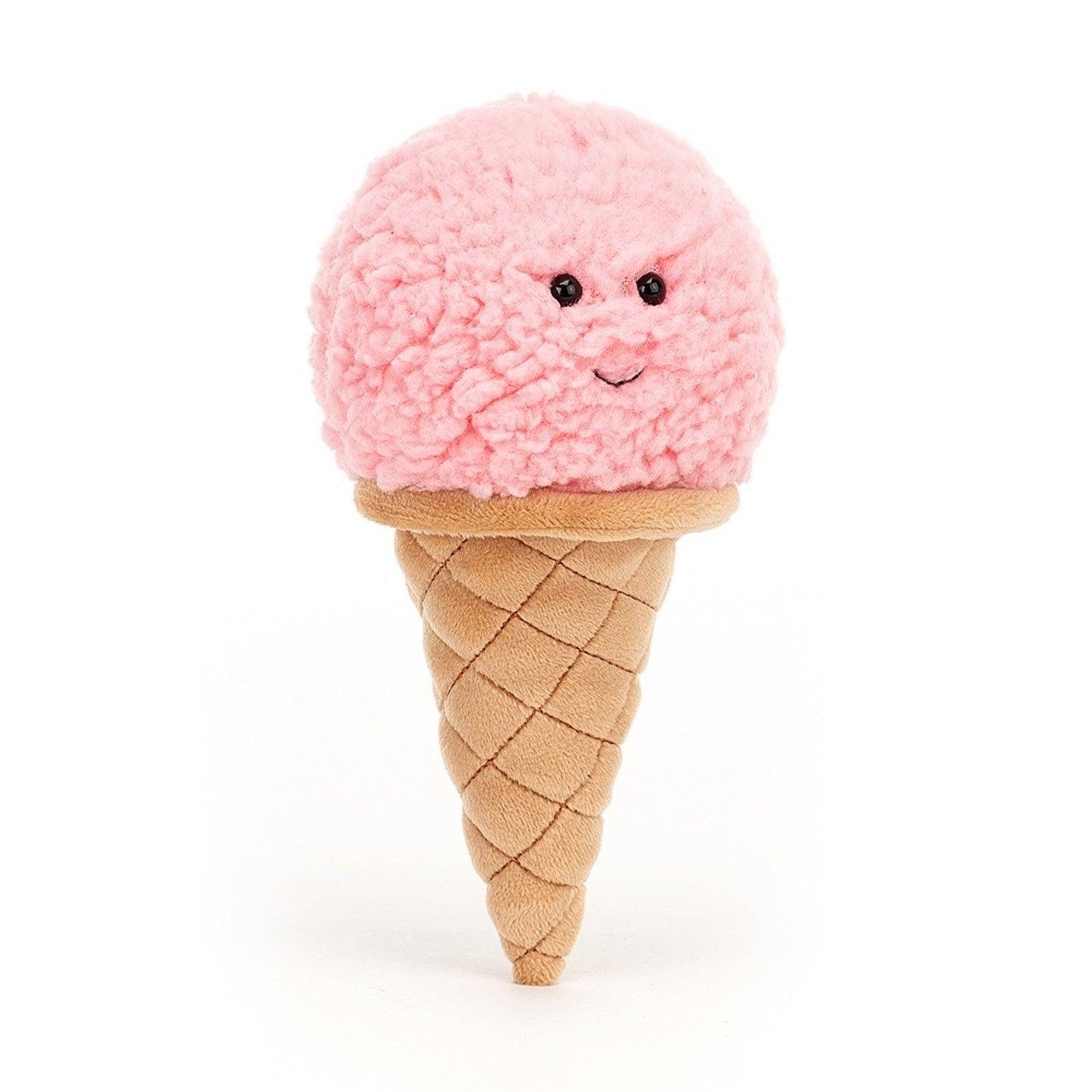 Jellycat: przytulanka lody w wafelku Irresistible Ice Cream 18 cm - Noski Noski