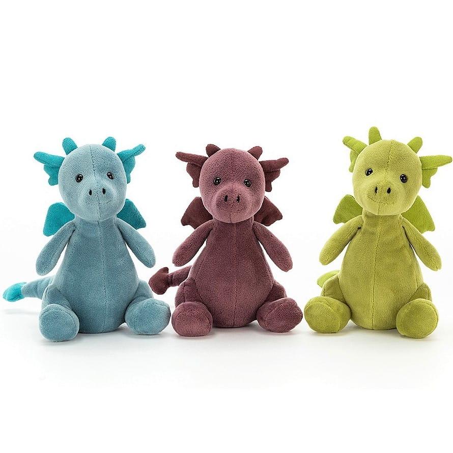 Jellycat: przytulanka mały smok Little Puff 16 cm - Noski Noski