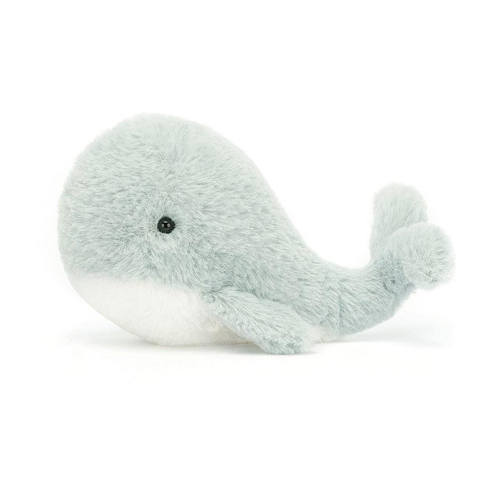 Jellycat: przytulanka mały wieloryb Wavelly Whale Grey 13 cm - Noski Noski