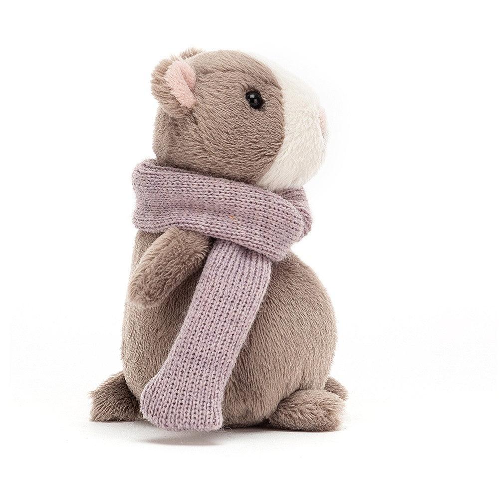 Jellycat: przytulanka mini chomik w szaliku Happy Hamster 12 cm - Noski Noski