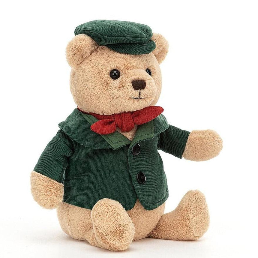 Jellycat: przytulanka miś w kaszkiecie Dickensian Bear 23 cm - Noski Noski