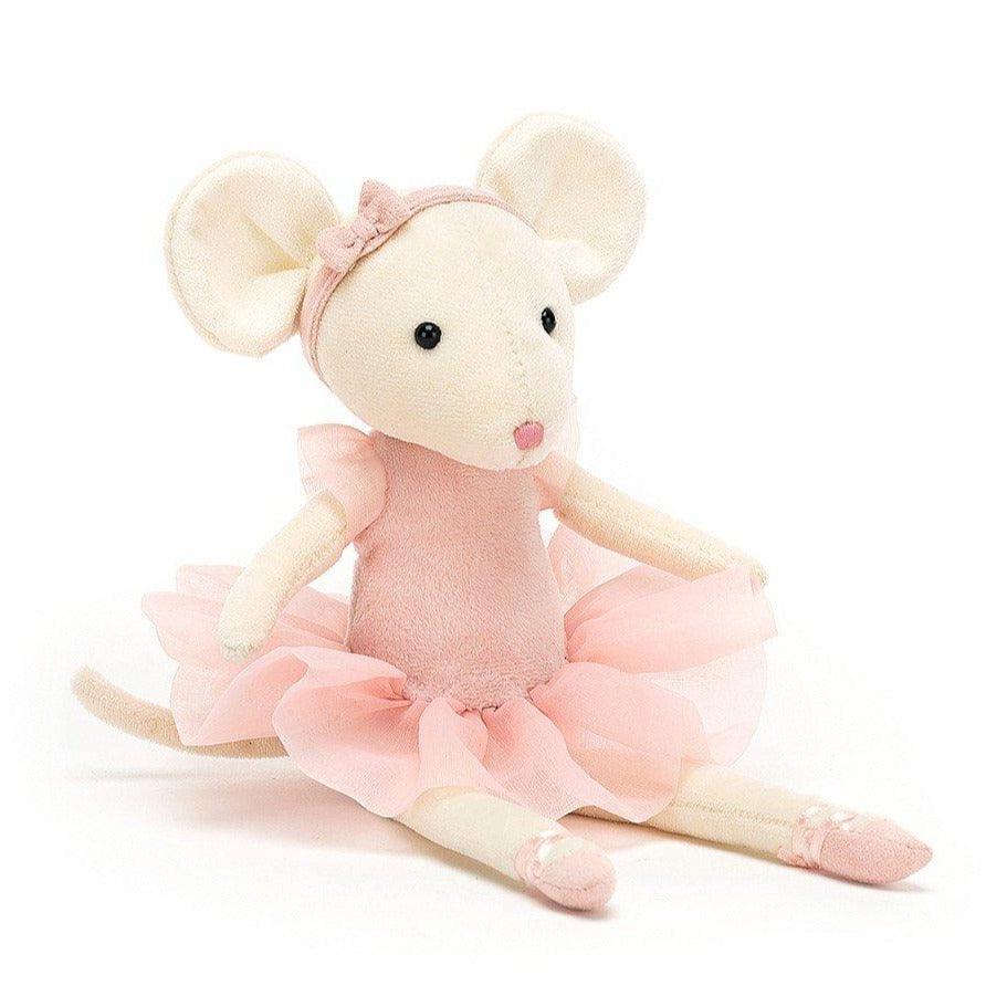Jellycat: przytulanka myszka Pirouette Mouse Candy 27 cm - Noski Noski