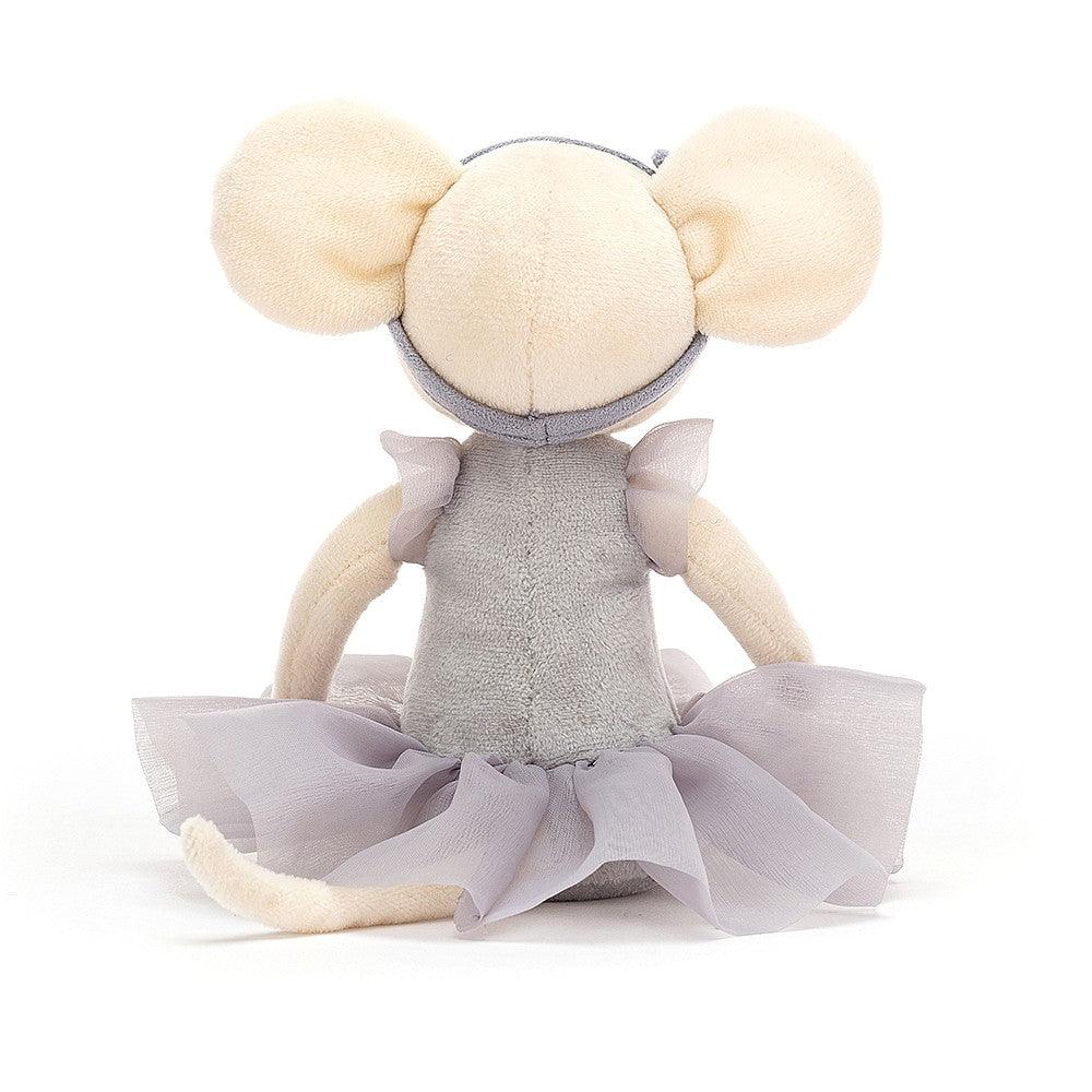 Jellycat: przytulanka myszka Pirouette Mouse Pebble 27 cm - Noski Noski