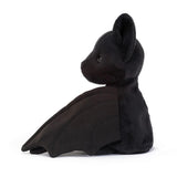 Jellycat: przytulanka nietoperz Wrapabat Black 16 cm - Noski Noski
