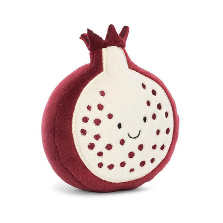 Pluszowy owoc granat Jellycat 9 cm - miękki, aksamitny, idealny do przytulania dla dzieci od pierwszych dni życia.