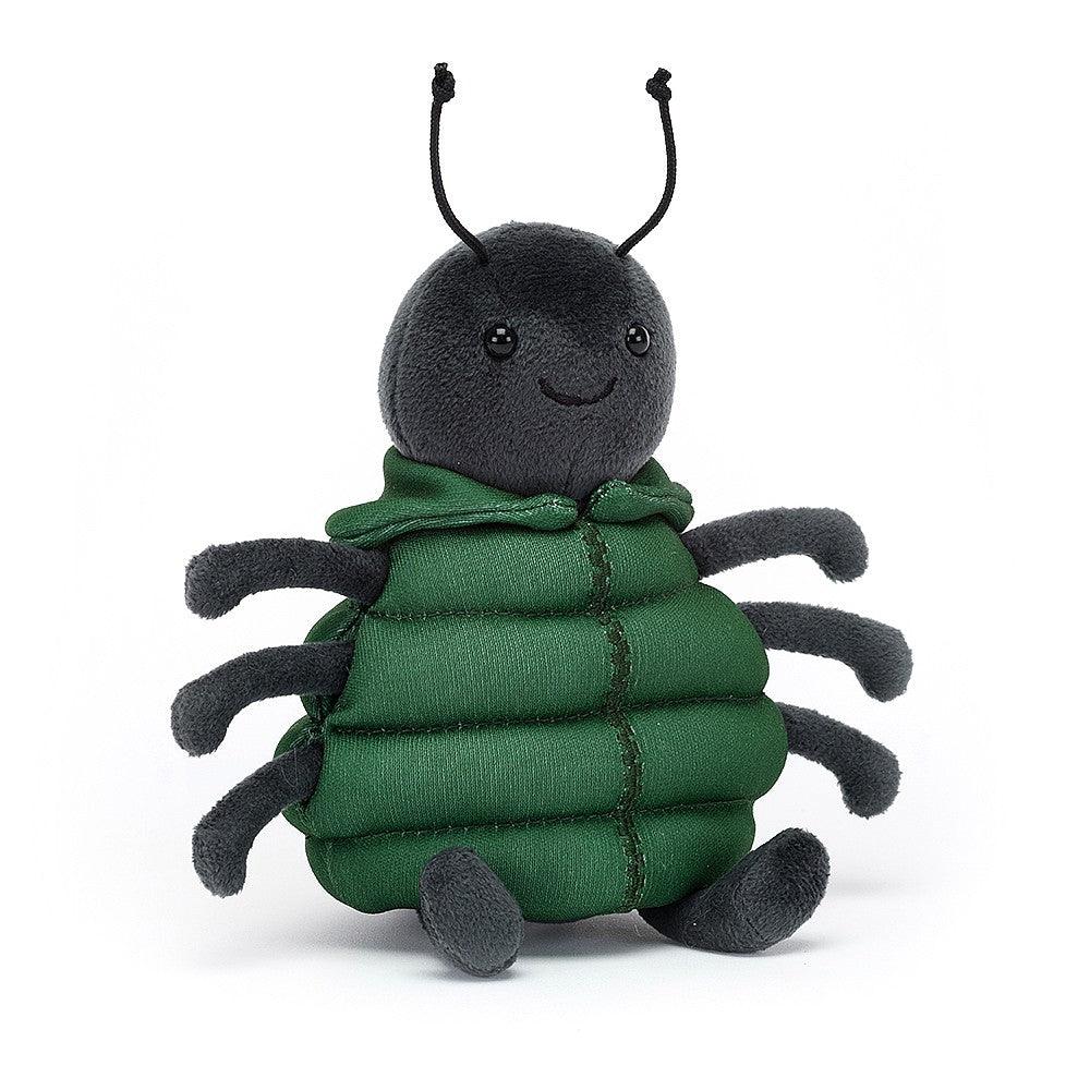 Słodki pająk Jellycat Anoraknid czarny 13 cm, maskotka przytulanka dla dzieci, doskonała do przytulania i zabawy.