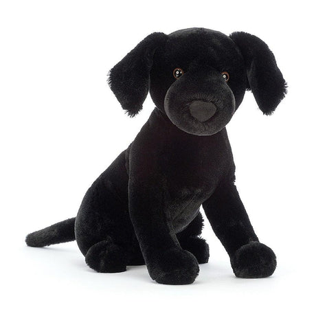 Czarny labrador retriever Jellycat Pippa, 23 cm, mięciutki pluszowy piesek do przytulania, idealny towarzysz zabawy.