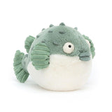 Przytulanka Ryba Rozdymka Jellycat Pacey Pufferfish, miękka i idealna dla maluchów, zapewnia morskie przygody i zabawę.