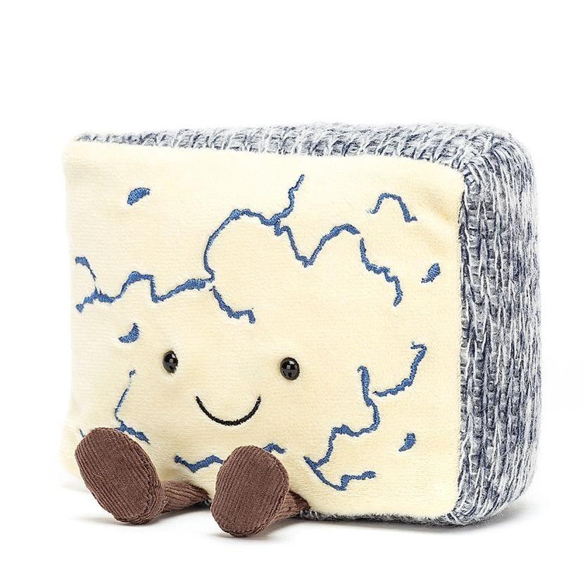 Jellycat: przytulanka serek Amuseable Blue Cheese 12 cm - Noski Noski