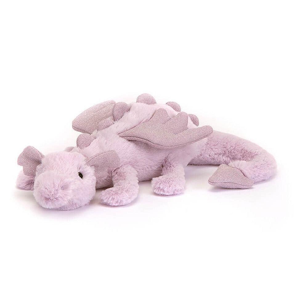 Jellycat: przytulanka smok Lavender Dragon 26 cm - Noski Noski