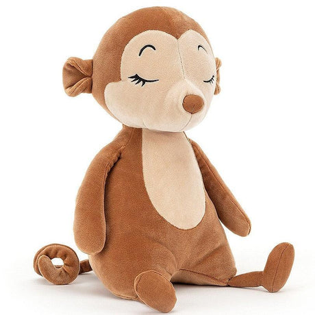 Jellycat: przytulanka śpiąca małpka Sleepee Monkey 36 cm - Noski Noski