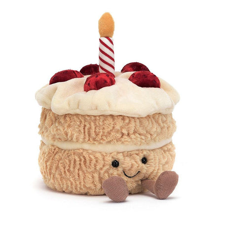 Maskotka tort urodzinowy Pusheen 16 cm – urocza przytulanka idealna na prezent, wywołująca uśmiech i radość.