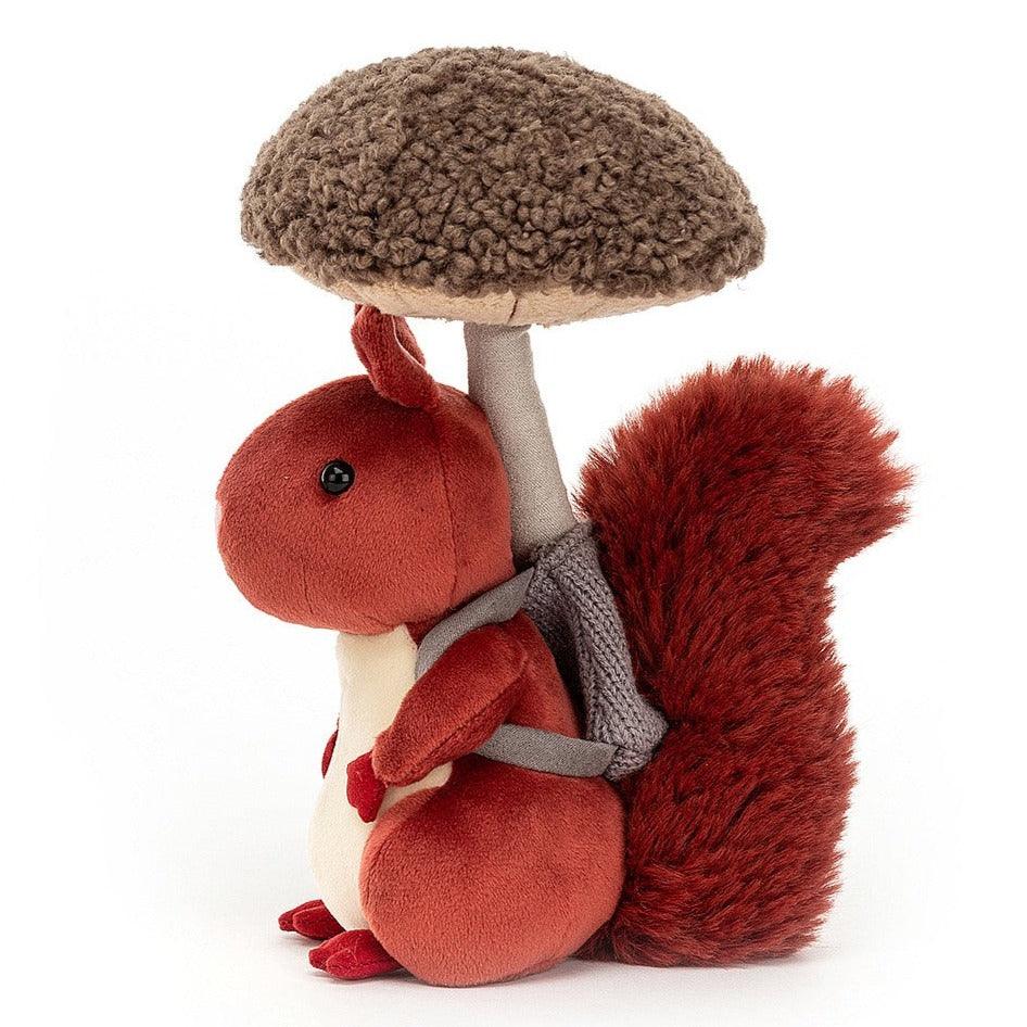Jellycat: przytulanka wiewiórka z grzybkiem Fungi Forager Squirrel 20 cm - Noski Noski