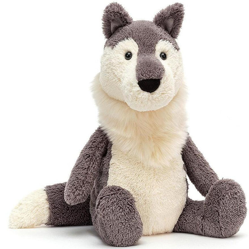 Jellycat: przytulanka wilk Woodruff Wolf 27 cm - Noski Noski