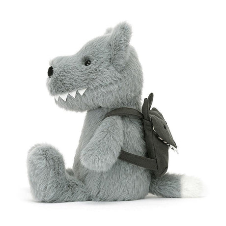 Jellycat: przytulanka wilk z plecaczkiem Backpack Wolf 22 cm - Noski Noski