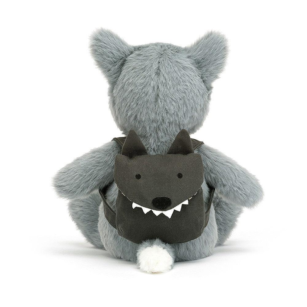 Jellycat: przytulanka wilk z plecaczkiem Backpack Wolf 22 cm - Noski Noski