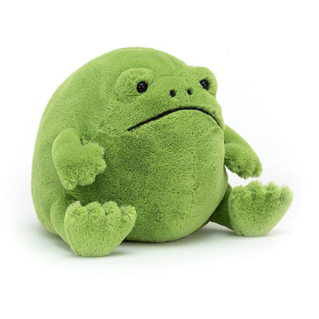 Maskotka żaba Jellycat Ricky Rain, 17 cm, zielona, mięciutka i idealna do tulenia, zabawy i zasypiania.