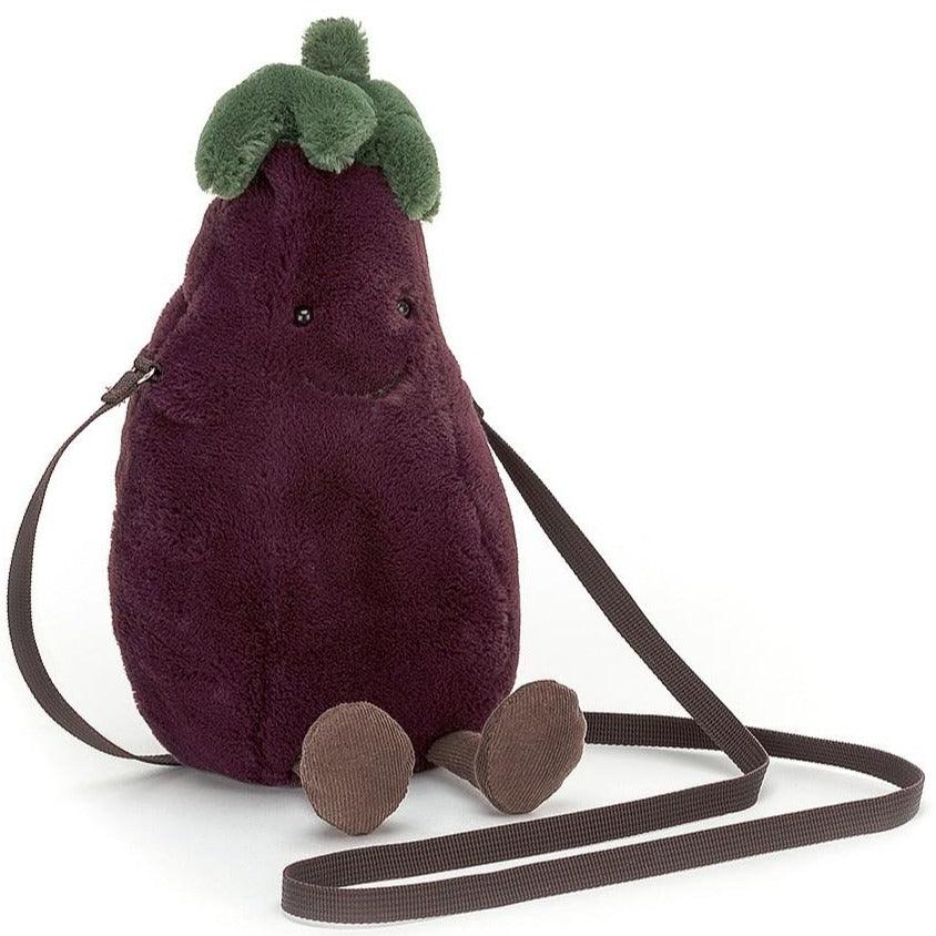 Jellycat: torebka bakłażan Amuseable Aubergine - Noski Noski