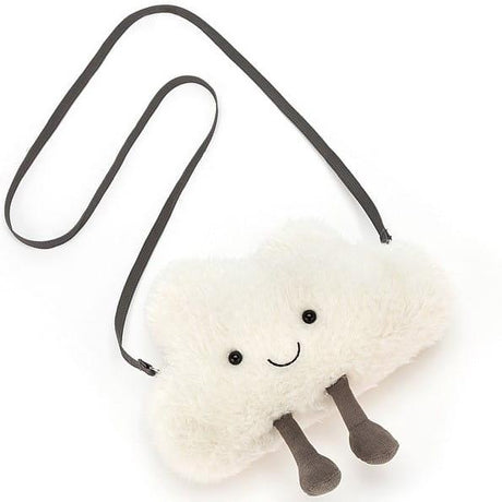 Pluszowa torebka Jellycat Amuseable Cloud dla dziewczynki, chmurka na małe skarby, idealna na przygody.