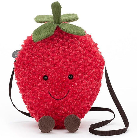 Jellycat: torebka truskawka Amuseable Strawberry 22 cm - Noski Noski