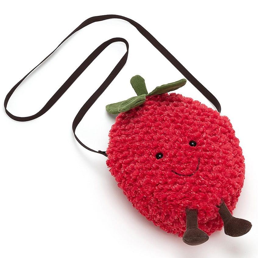 Jellycat: torebka truskawka Amuseable Strawberry 22 cm - Noski Noski