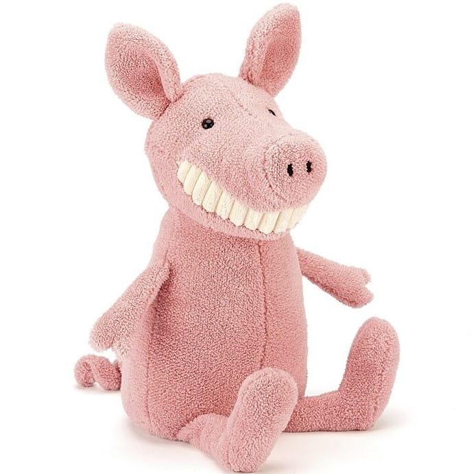 Jellycat: uśmiechnięta przytulanka świnka Toothy Pig 36 cm - Noski Noski