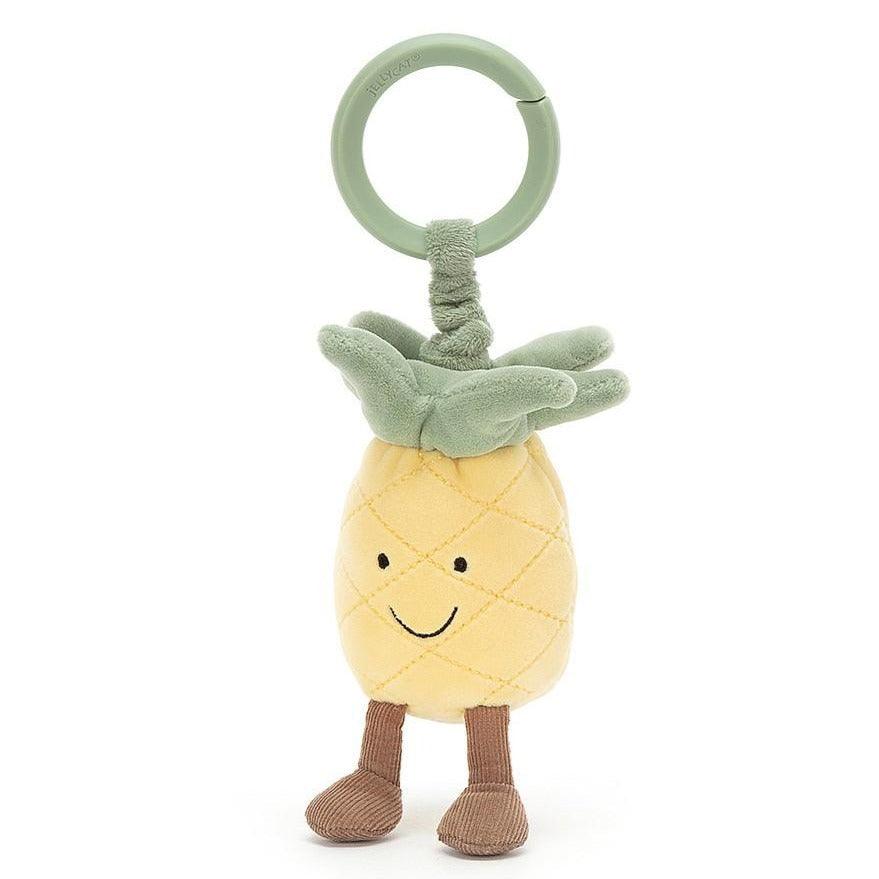 Jellycat: wibrująca zawieszka ananas Amuseble Pineapple Jitter 15 cm - Noski Noski