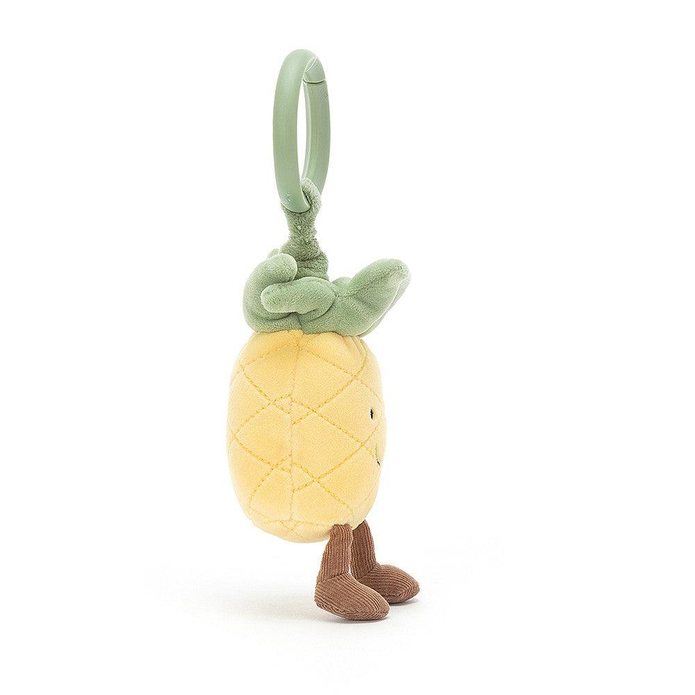 Jellycat: wibrująca zawieszka ananas Amuseble Pineapple Jitter 15 cm - Noski Noski