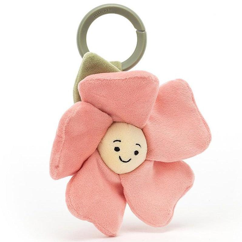 Jellycat: wibrująca zawieszka kwiatek Fleury Petunia Jitter 27 cm - Noski Noski