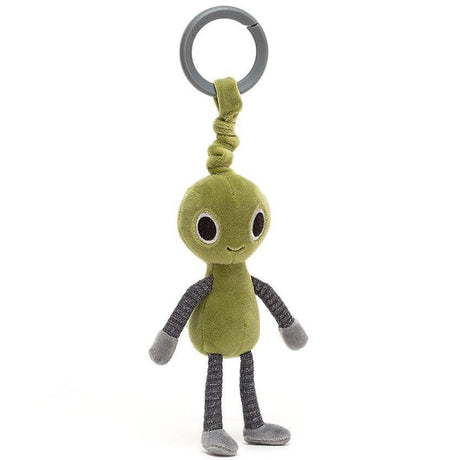 Jellycat: wibrująca zawieszka ufoludek Jitter Zalien 19 cm - Noski Noski
