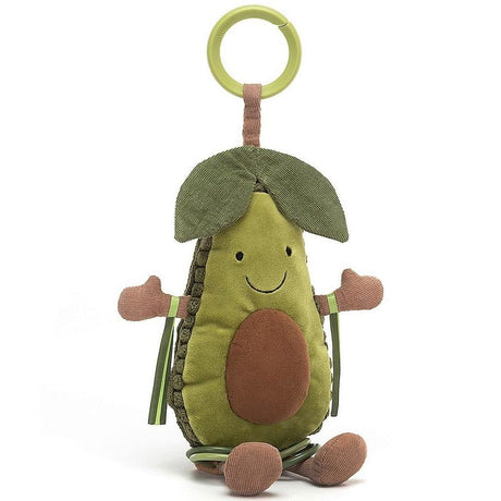 Jellycat: zawieszka awokado Amuseable Avocado Activity Toy 25 cm - Noski Noski