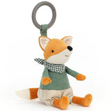 Jellycat: zawieszka grzechotka lisek Little Rambler Fox Rattle - Noski Noski