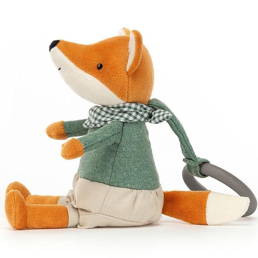 Jellycat: zawieszka grzechotka lisek Little Rambler Fox Rattle - Noski Noski