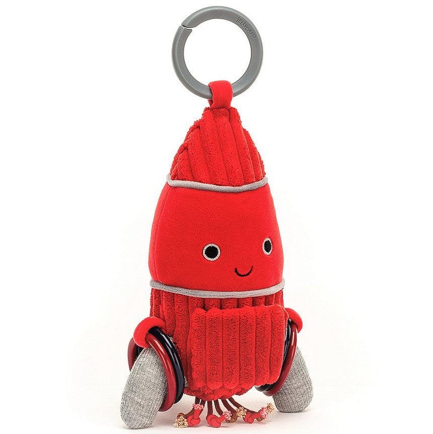 Jellycat: zawieszka rakieta Cosmopop Rocket Activity Toy 22 cm - Noski Noski