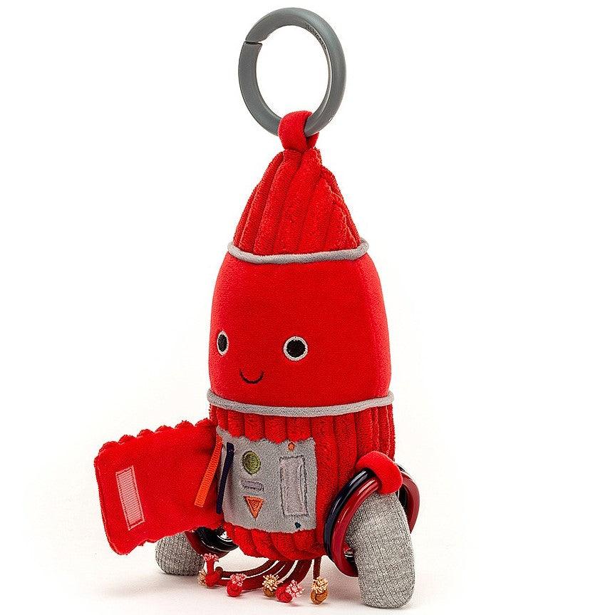 Jellycat: zawieszka rakieta Cosmopop Rocket Activity Toy 22 cm - Noski Noski