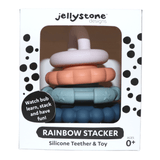 Jellystone Designs: silikonowa wieża Earth Rainbow Stacker - Noski Noski