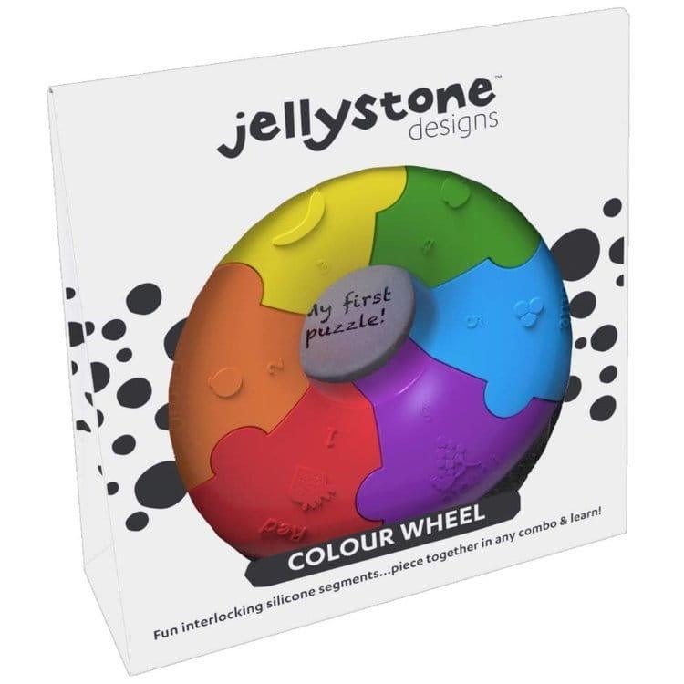 Jellystone Designs: silikonowe tęczowe puzzle Colour Wheel - Noski Noski