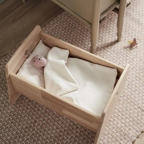 Kid's Concept: drewniana kołyska dla lalek Nature - Noski Noski