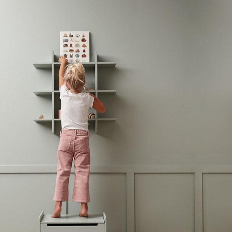 Kid's Concept: drewniana półka ścienna Green - Noski Noski