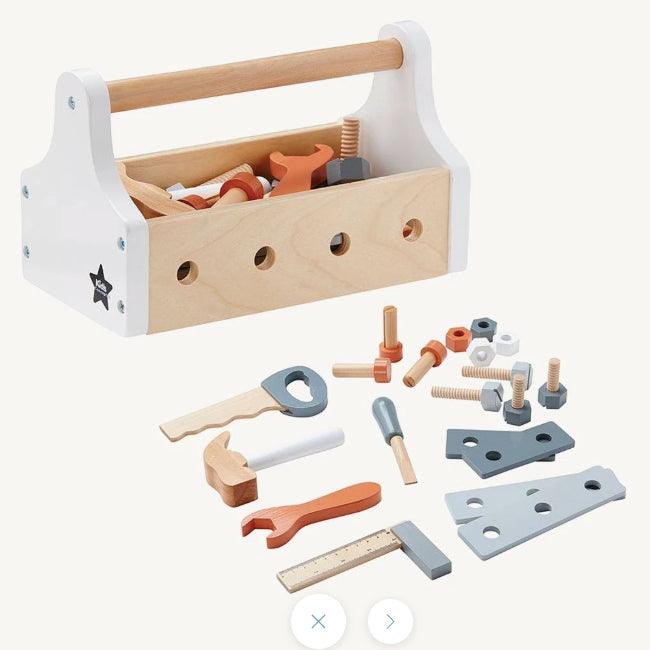 Kid’s Concept: drewniana skrzynka z narzędziami Toy Tool Kit Star - Noski Noski