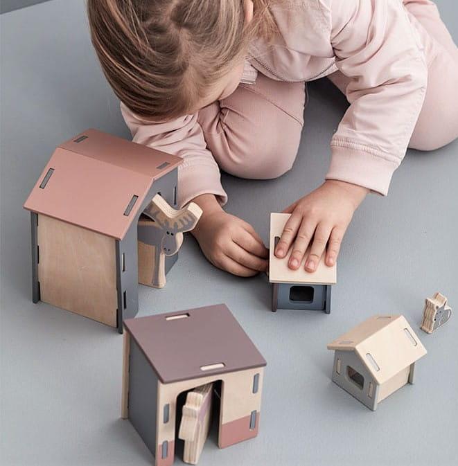 Kid's Concept: drewniane domki Edvin - Noski Noski