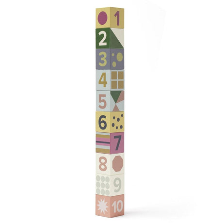 Kid's Concept: drewniane klocki Edvin 10 szt. - Noski Noski