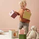 Kid's Concept: drewniane kostki Cubes Wood Edvin - Noski Noski