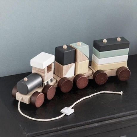 Kid's Concept: drewniany pociąg z klockami Neo - Noski Noski