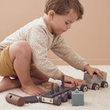 Kid's Concept: drewniany pociąg ze zwierzątkami Edvin - Noski Noski