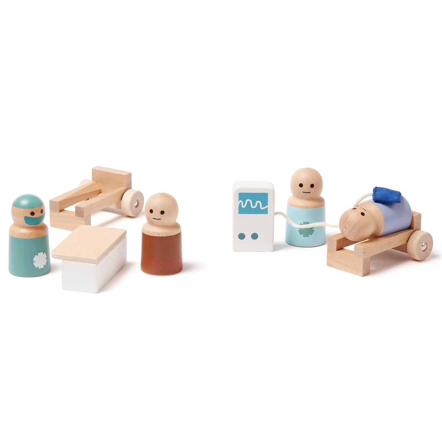 Kid's Concept: drewniany szpital z figurkami Aiden - Noski Noski