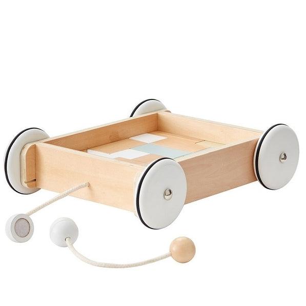 Kid’s Concept: drewniany wózek z klockami - Noski Noski