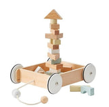 Kid’s Concept: drewniany wózek z klockami - Noski Noski